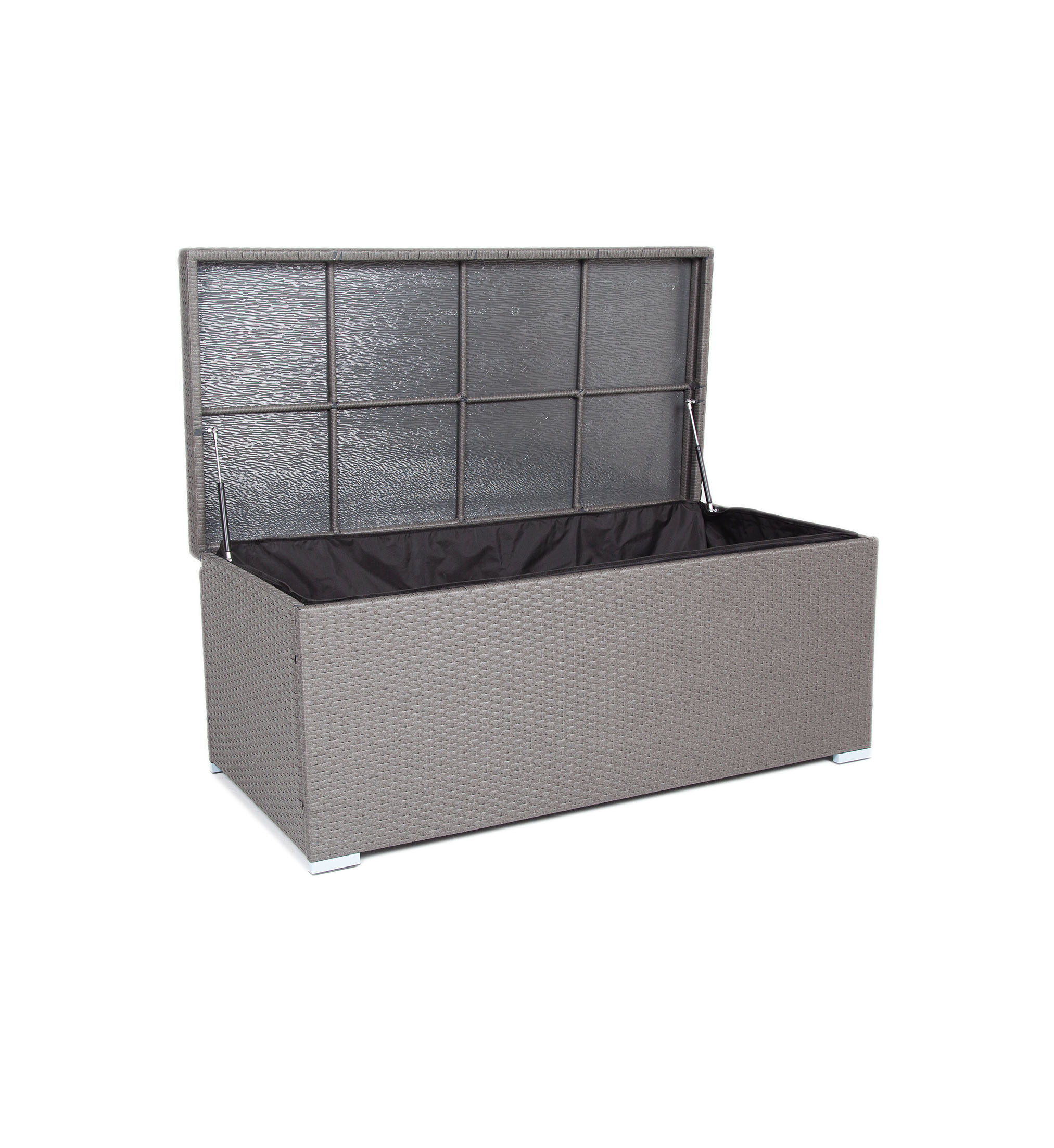 Порту сундук водонепроницаемый из искусственного ротанга, цвет графит фото 4