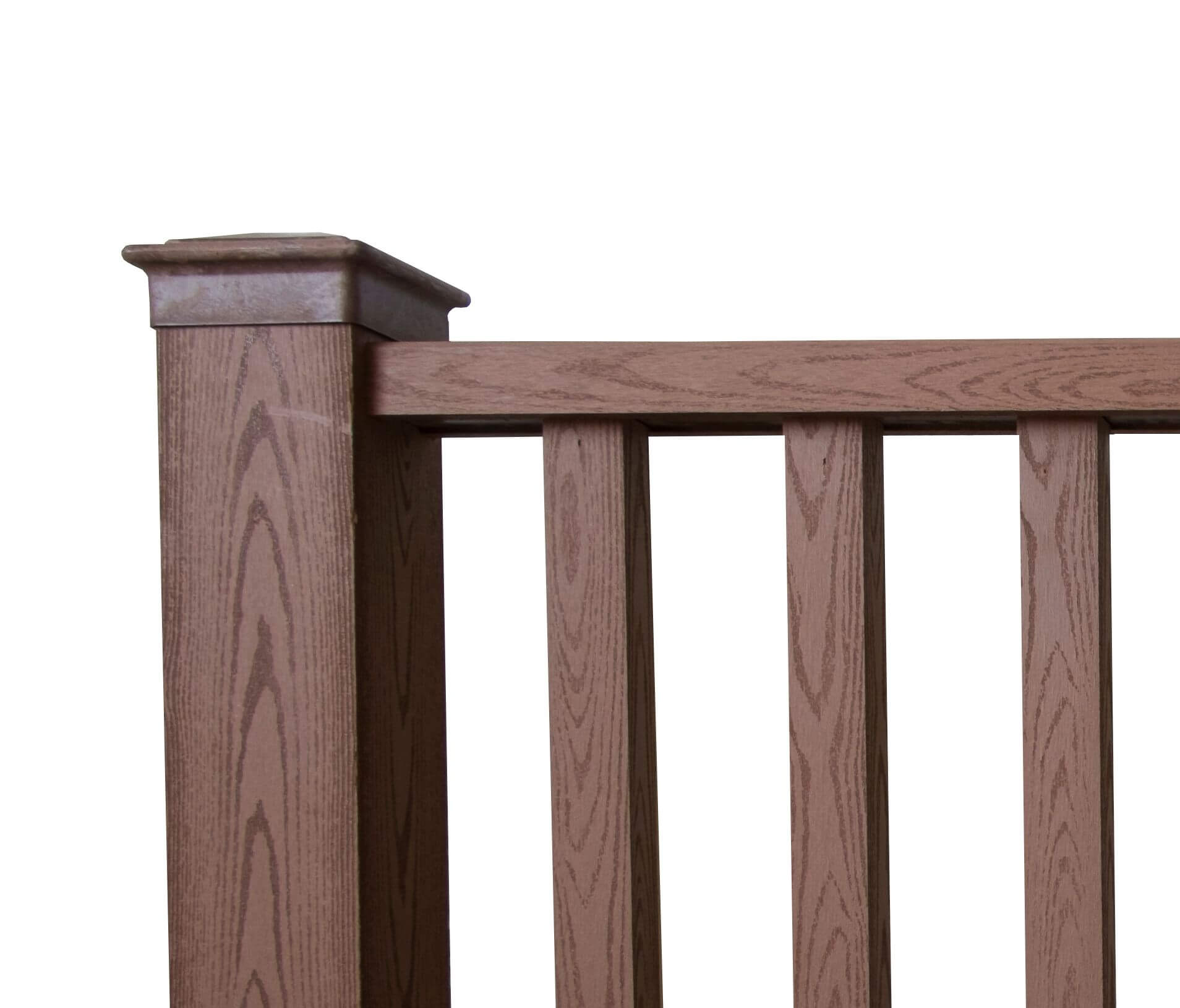 Перила ограждения Экодэк Спирит 90х45 мм, цвет Шоколад фото 2