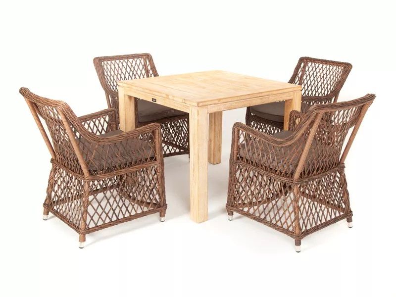 Обеденная группа Виченца L 4SIS, цвет коричневый фото 1