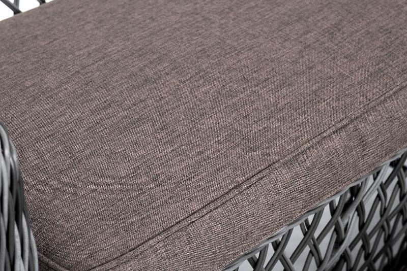 Лаунж-зона Асти 4SIS из искусственного ротанга, цвет графит 4 персоны фото 4