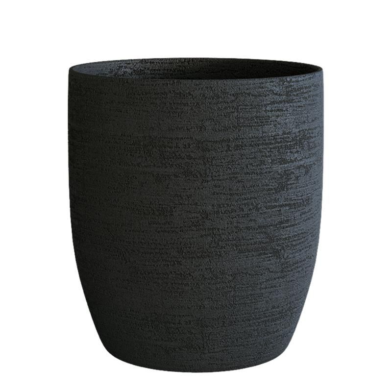 Кашпо Concretika Вейс3 D90 H95 Эрозия черный фото 1