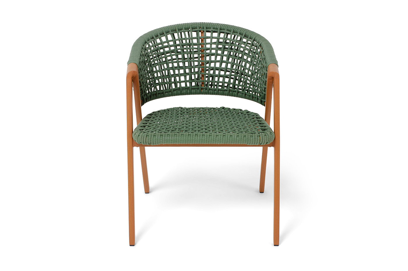 Амстердам плетеный стул из искусственного ротанга, цвет зеленый фото 2