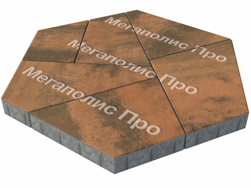 Тротуарная плитка Выбор Оригами Б.4.Фсм.8 80 мм Листопад Мустанг фото 2