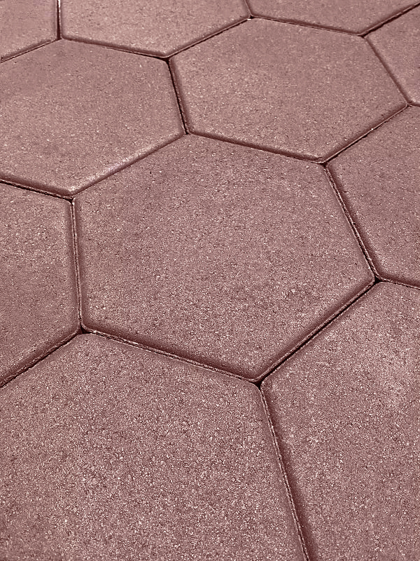 Тротуарная плитка Выбор Соты - Б.3.Ш.6 60 мм Стандарт Красный фото 1