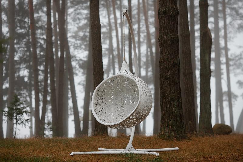 Подвесное кресло Vitgarden Bios Mini Bianco из базальта, цвет белый фото 1