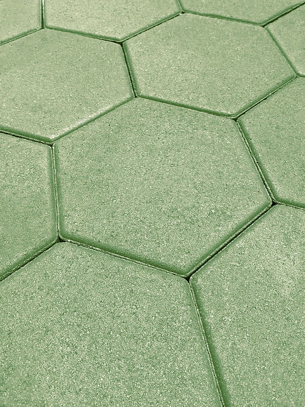 Тротуарная плитка Выбор Соты - Б.3.Ш.6 60 мм Стандарт Зеленый фото 1