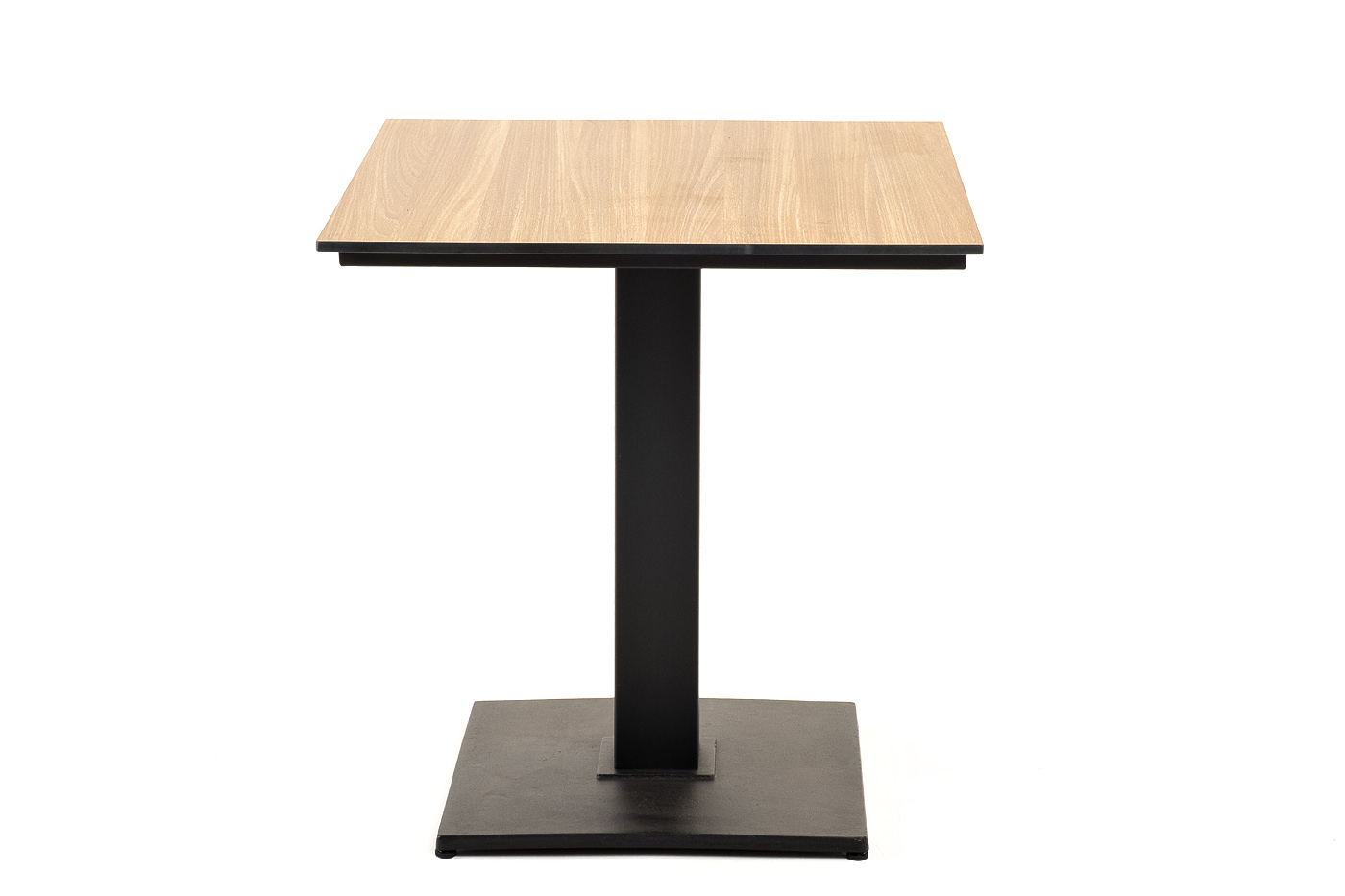 Каффе интерьерный стол из HPL квадратный 70х70см, цвет дуб фото 2