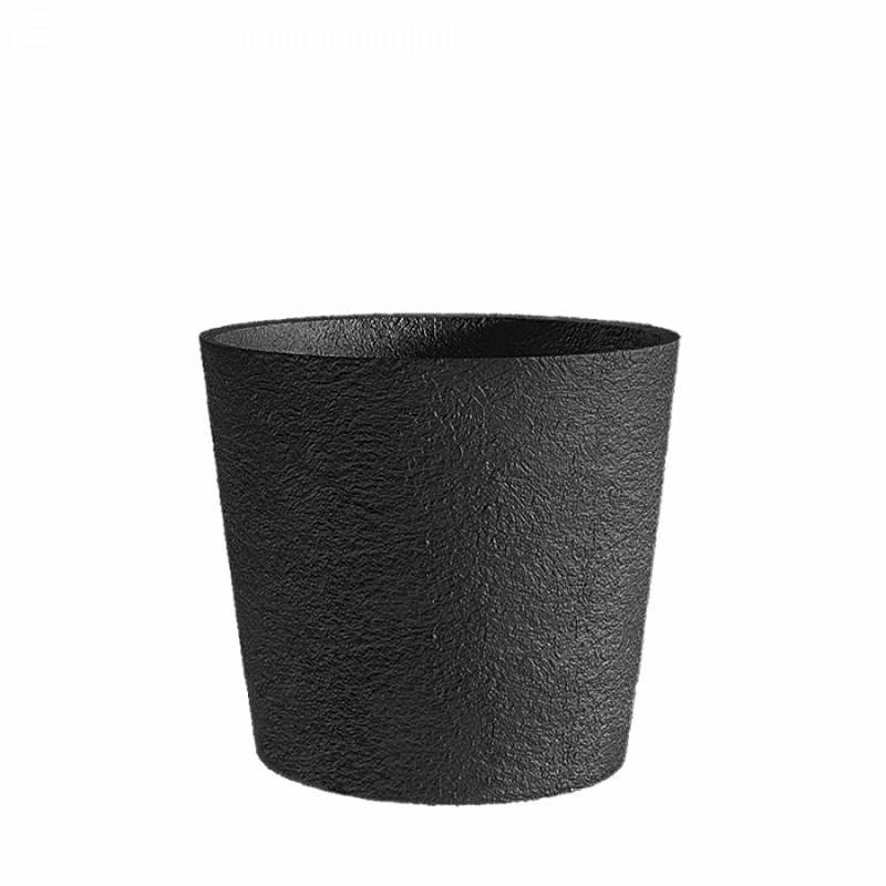 Кашпо Concretika Кратер D30 H24 Black Max фото 1