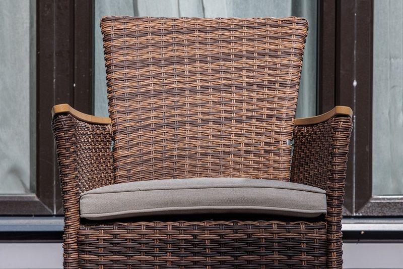 Обеденное кресло Amelia Royal Family из искусственного ротанга, цвет коричневый фото 3