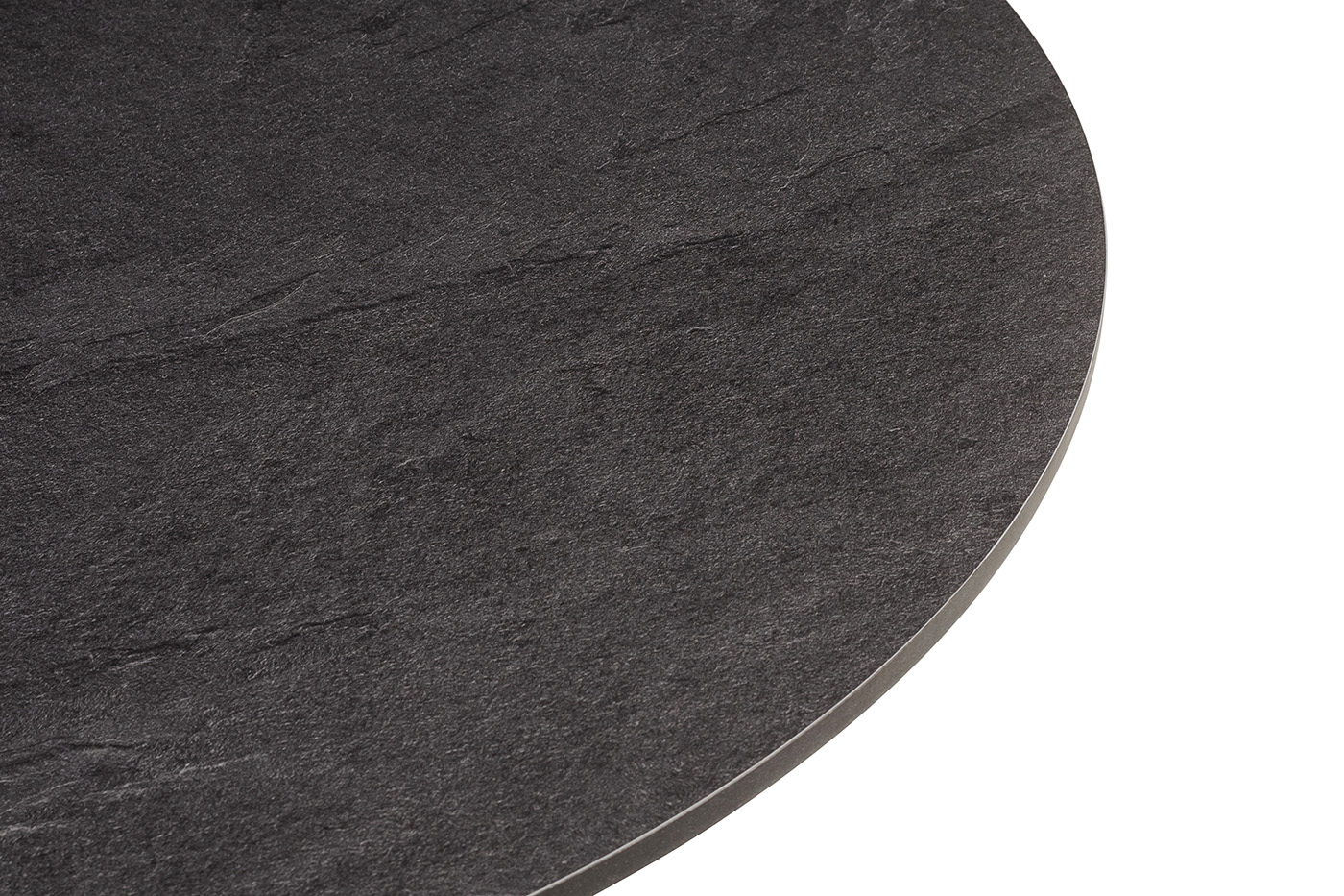 Тюльпан интерьерный стол из HPL круглый Ø90см, цвет серый гранит фото 2