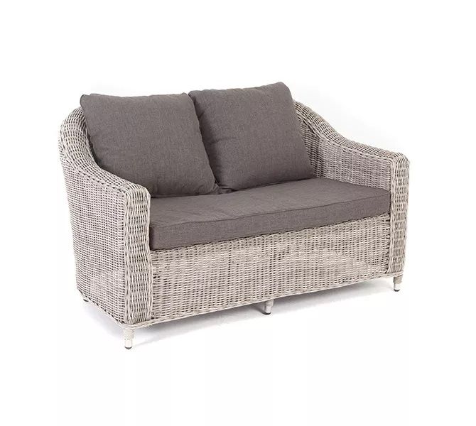 Диван двухместный Кон Панна 4SIS из искусственного ротанга, цвет бежевый фото 3