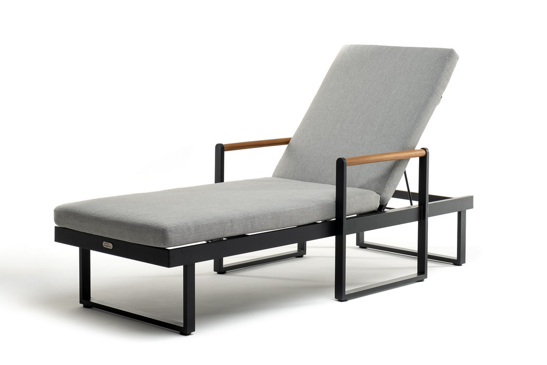 Шезлонг из алюминия MAYA темный графит Joygarden фото 5