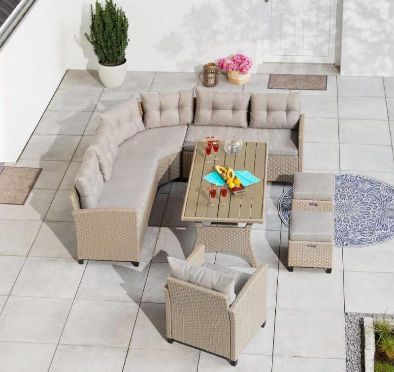 Комплект плетеной мебели AFM-373B Beige фото 2