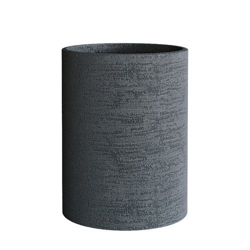 Кашпо Concretika Цилиндр D40 H80 Эрозия серый фото 1
