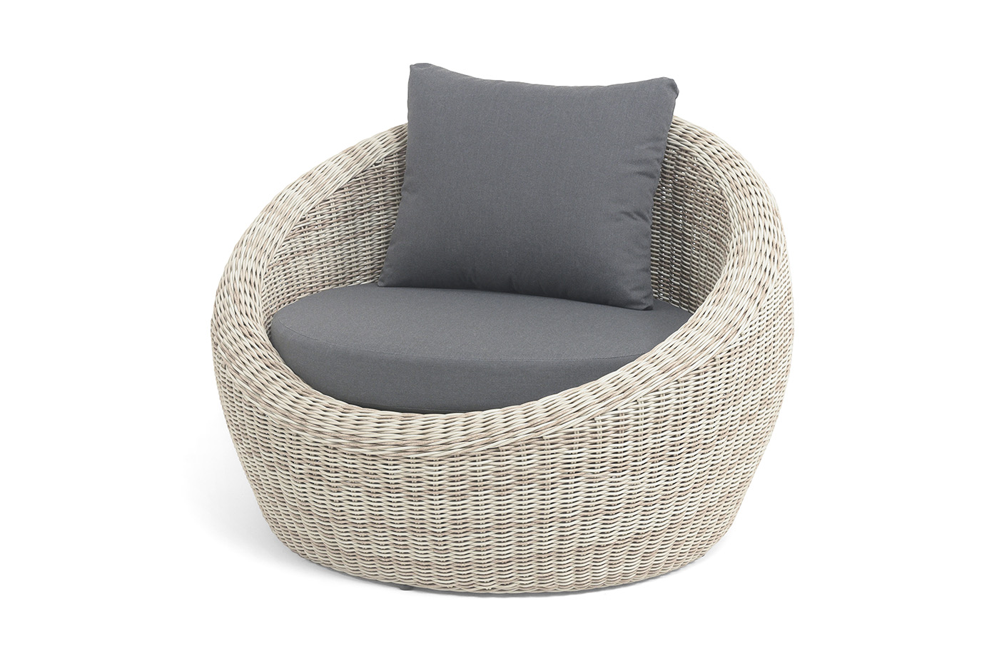 Барселона кресло из искусственного ротанга, цвет бежевый фото 1