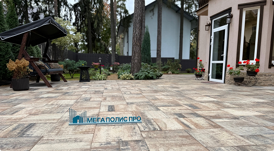 Проект «Сосновый Бор». Тротуарная плитка Грандо Песчаник