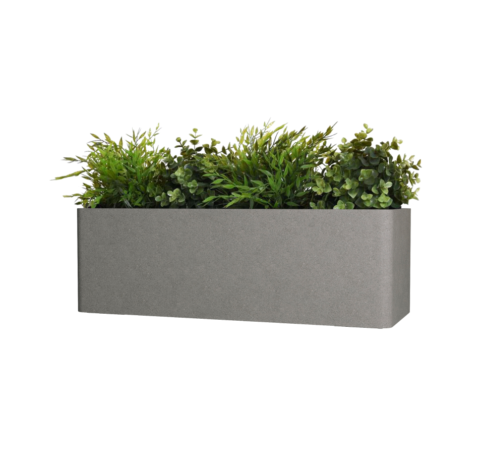 Кашпо TERRAFAKTURA Балконера 110x42x36 Cool grey фото 1