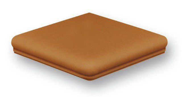 Клинкерная угловая ступень флорентинер Stroeher Keraplatte Terra 313 herbstfarben, 345x345x12 мм фото 1