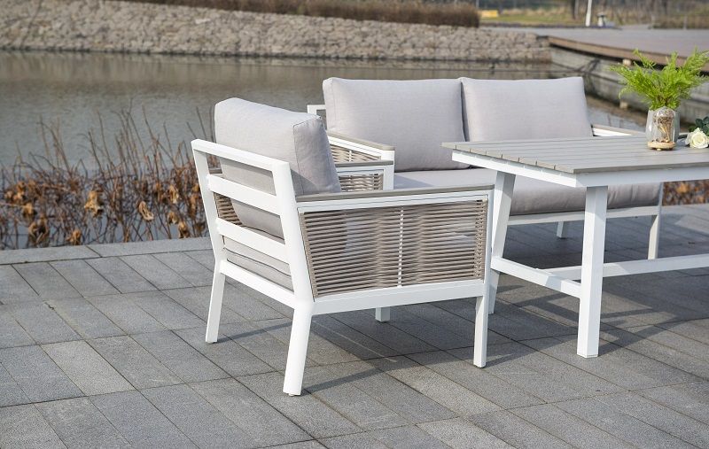 Кресло Сан Ремо 4SIS из роупа (веревки), цвет бежевый фото 6