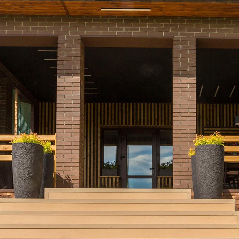 Кашпо Concretika Колонна 40x40x80 Black Max фото 4