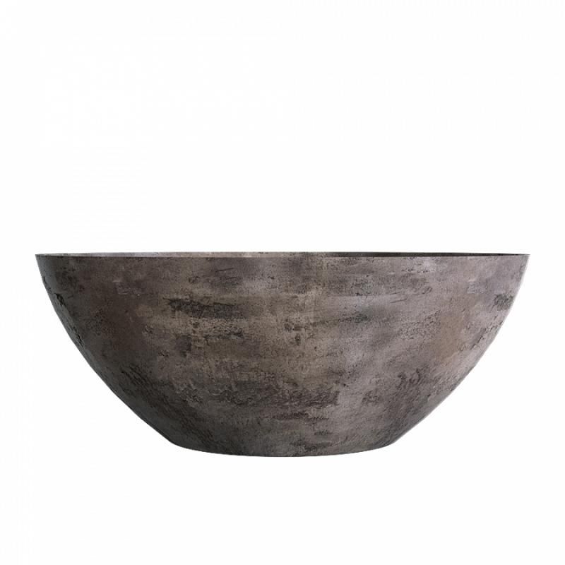 Кашпо Concretika Bansai D79 H30 Конкрит грей дарк фото 1