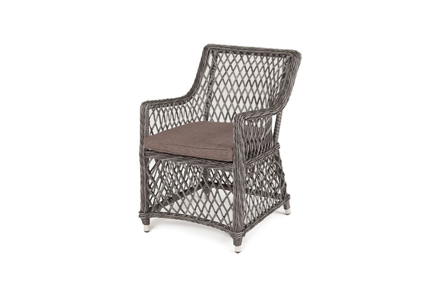 Плетеное кресло Латте 4SIS из искусственного ротанга, цвет графит фото 1