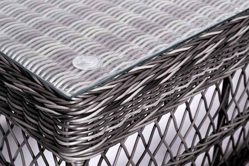 Лаунж-зона Асти 4SIS из искусственного ротанга, цвет графит 4 персоны фото 5