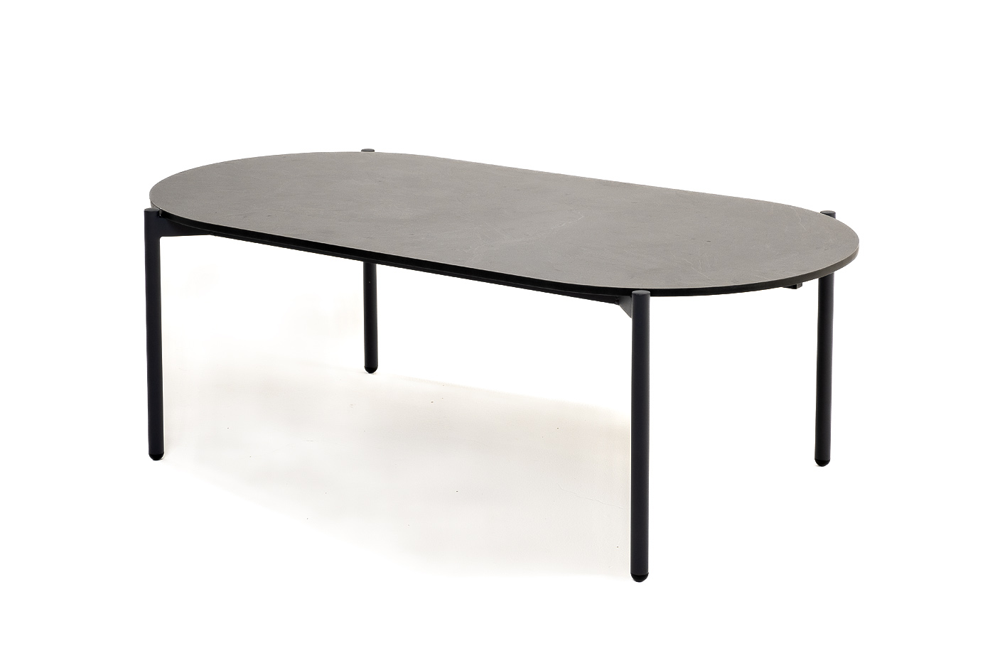 Диего журнальный стол из HPL 120х60 H40, каркас темно-серый (RAL7024), цвет серый гранит фото 3