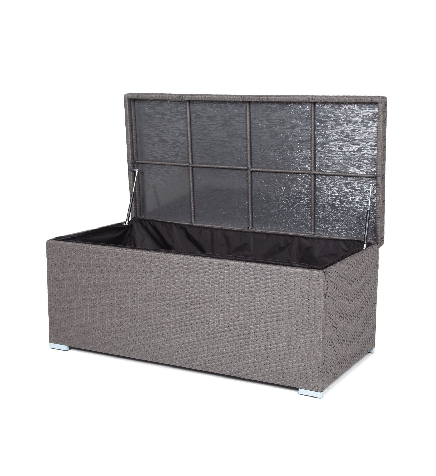 Порту сундук водонепроницаемый из искусственного ротанга, цвет графит фото 1