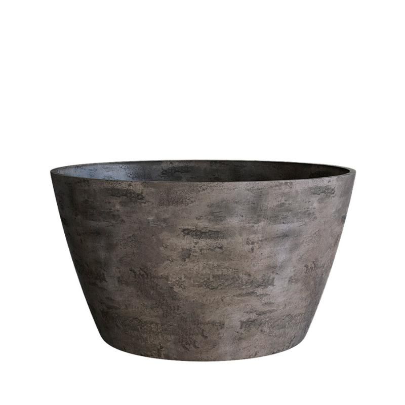 Кашпо Concretika Боул D52 H29 Конкрит грей дарк фото 1
