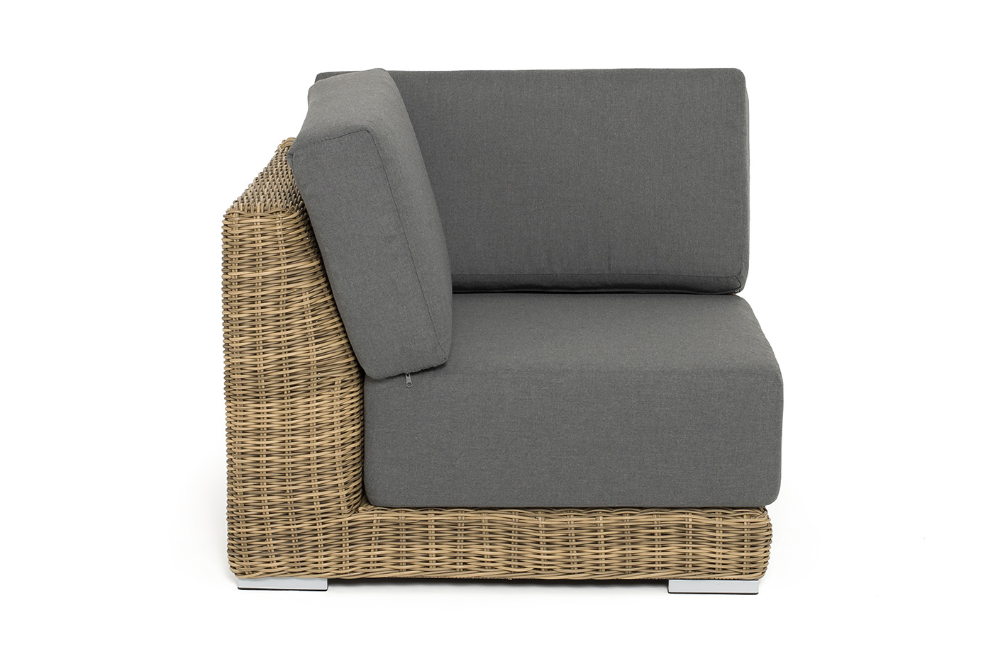 Капри модуль диванный угловой с подушками, цвет соломенный фото 2