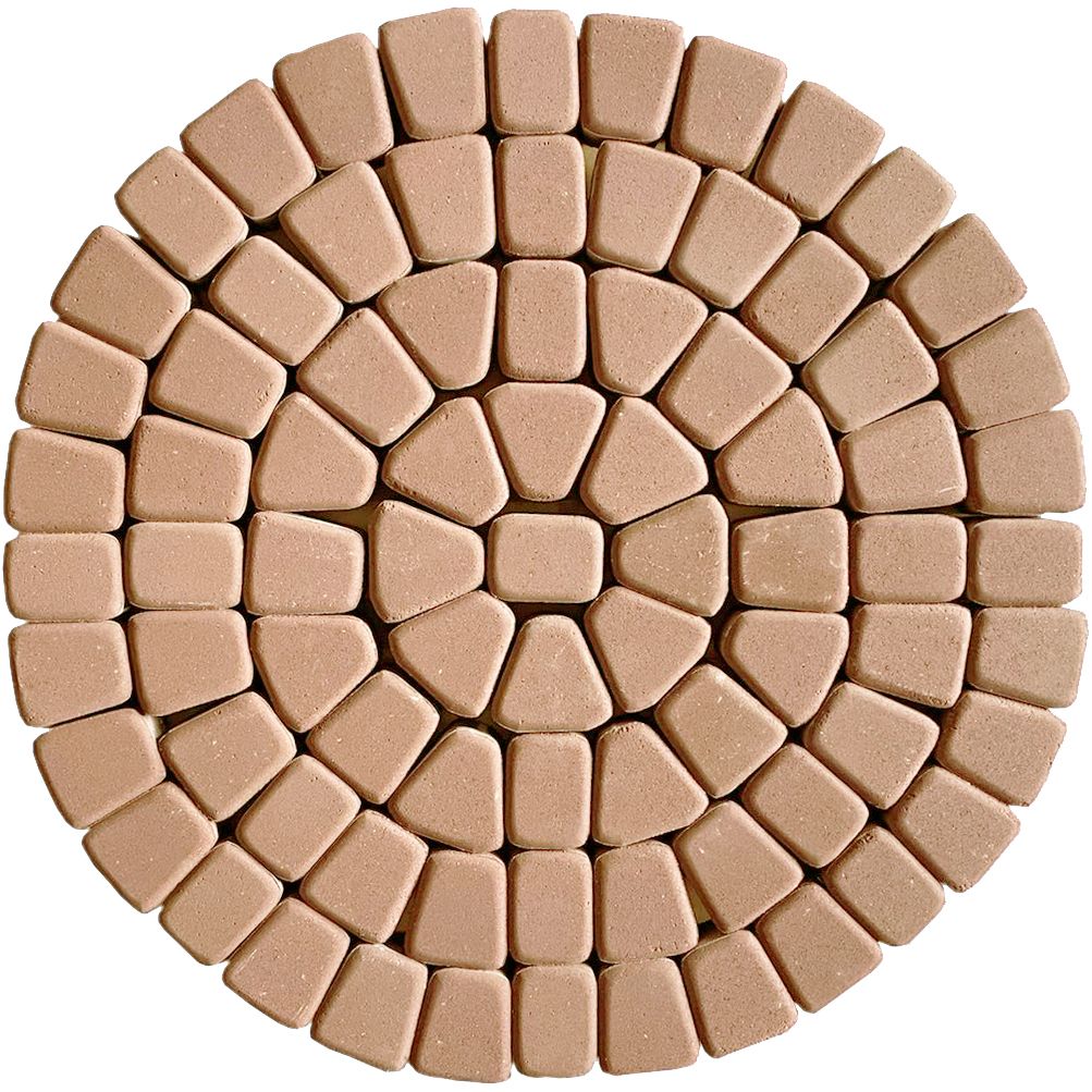 Тротуарная плитка 342 механический завод Классика круговая 60мм Бежевый фото 2