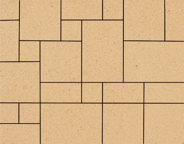 Тротуарная плитка 342 Механический завод Вилла 80 мм Бежевый фото 1