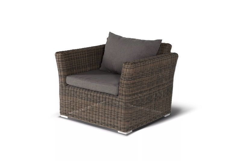 Лаунж-зона Капучино Дабл 4SIS из искусственного ротанга, цвет коричневый фото 2