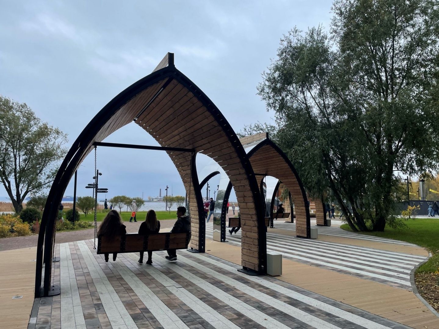 Тротуарная плитка Выбор Паркет мультиформатный Б.9.Псм.8 80 мм Листопад Песчаник фото 8