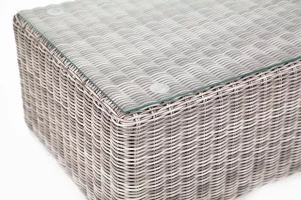 Столик журнальный Боно 4SIS из искусственного ротанга, цвет серый фото 5