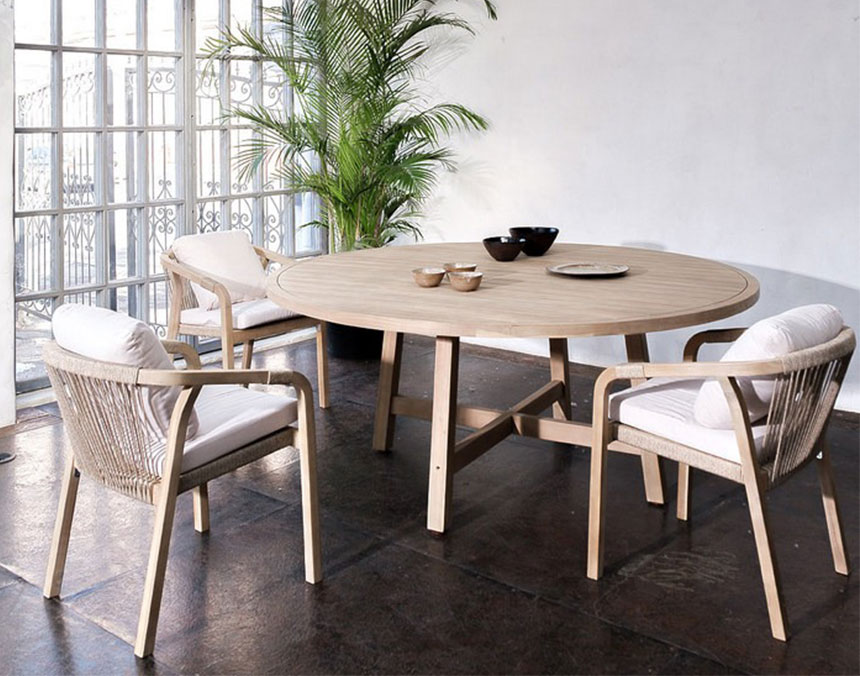 Стол круглый из акации RIMINI 180 см Joygarden фото 1