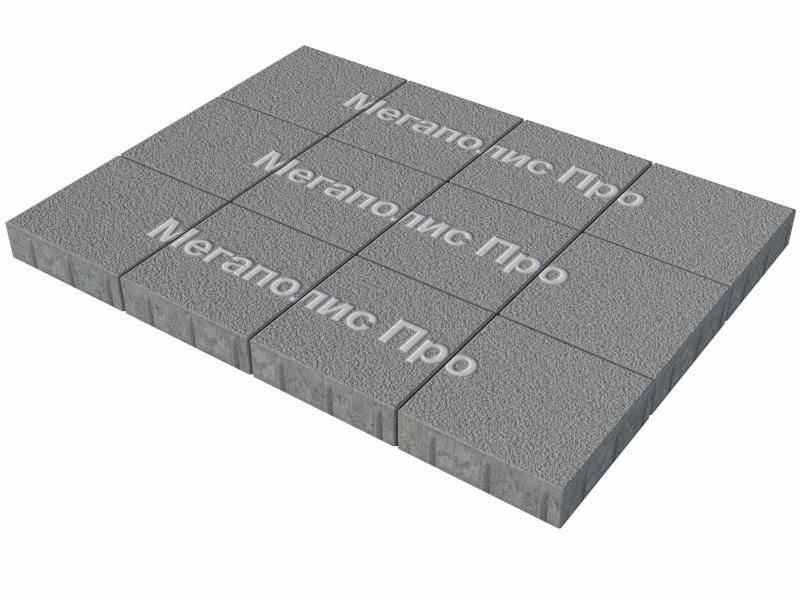 Тротуарные плиты Выбор Квадрат Б.1.К.8 300х300х80 мм Гранит Серый фото 3