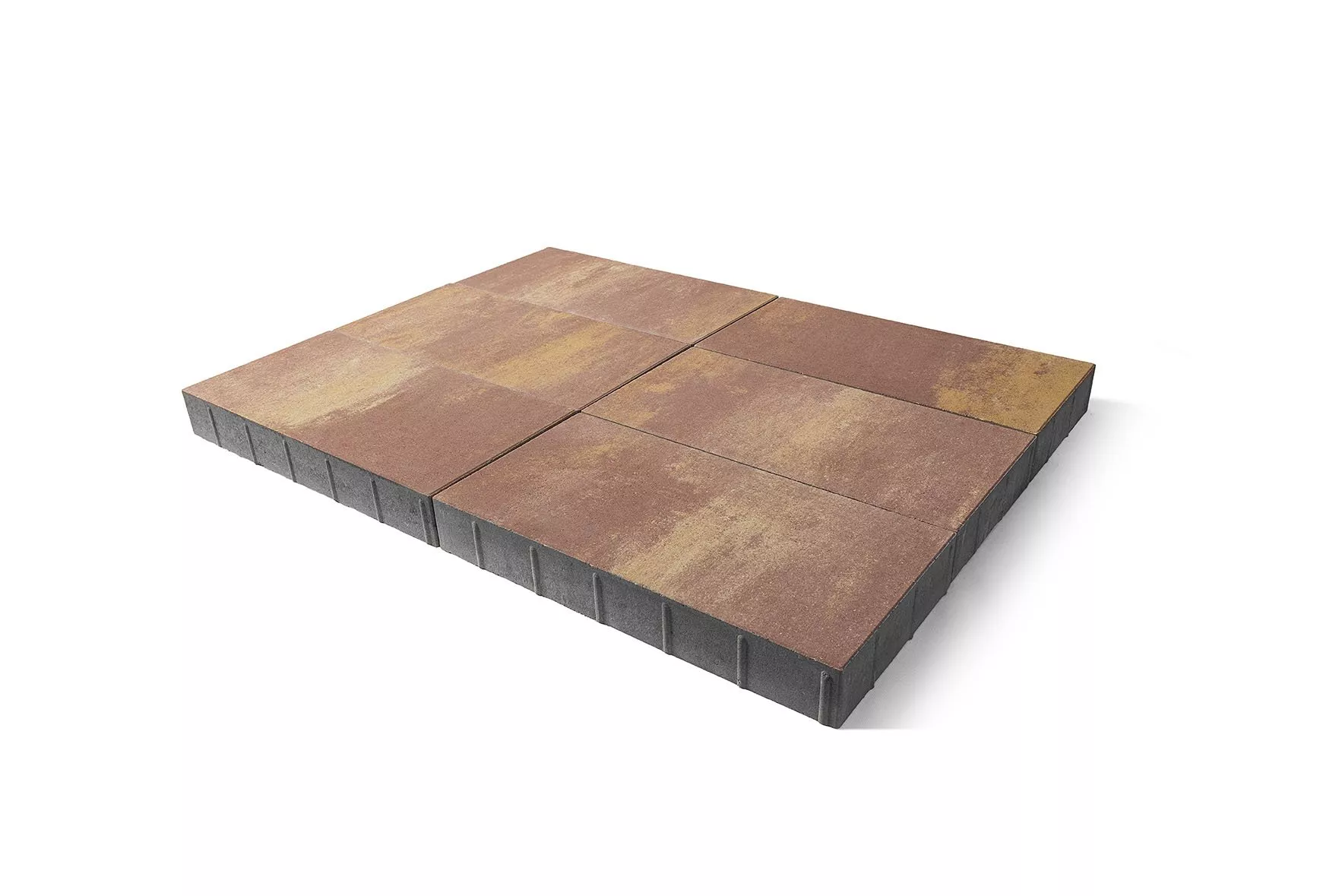 Тротуарная плита Cити Braer ColorMix 600*300*80мм Каньон фото 2