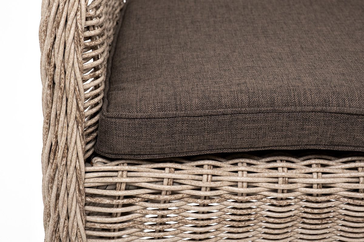 Обеденная группа Эспрессо–80 R 4SIS из искусственного ротанга, цвет бежевый фото 7