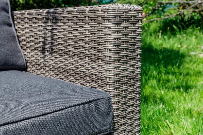 Обеденный комплект Karl plus Royal Family из искусственного ротанга, цвет серый фото 8