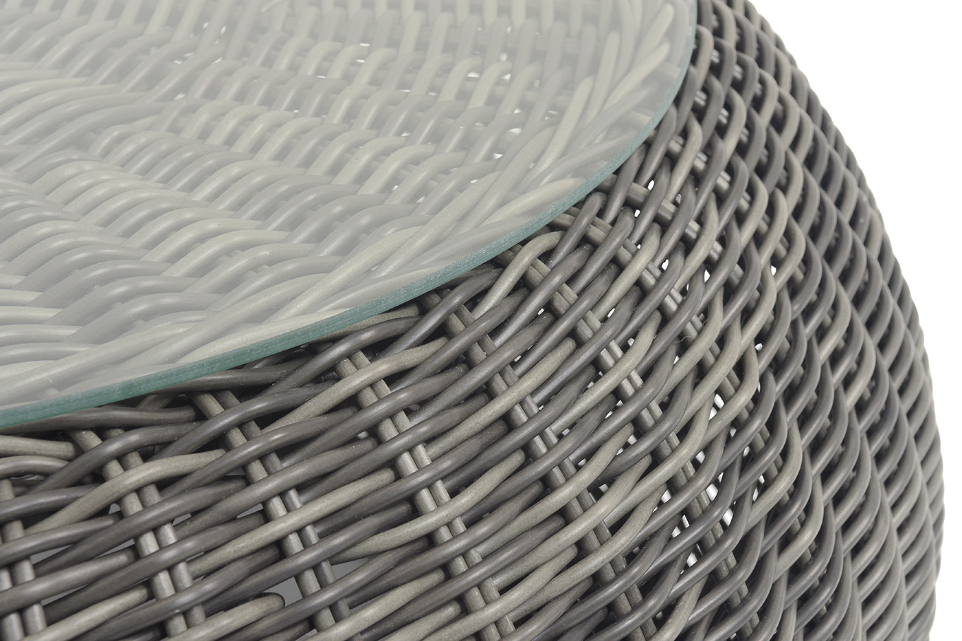 Барселона журнальный столик из искусственного ротанга, цвет графит фото 2