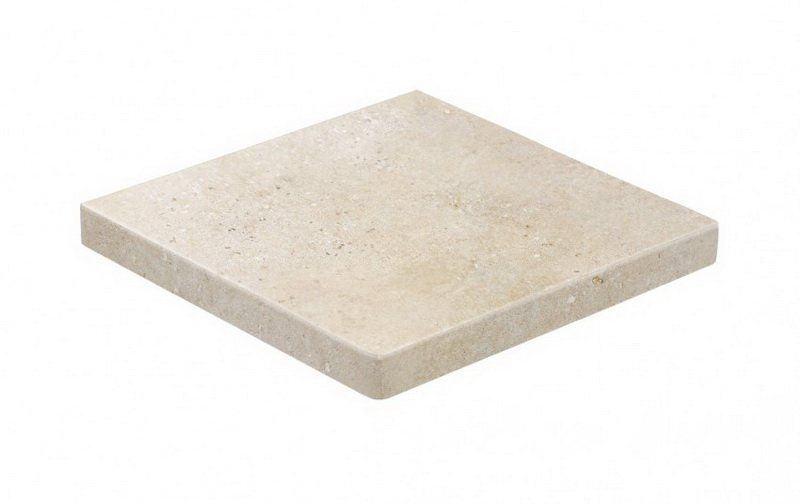 Клинкерная ступень прямоугольная угловая Loftstufe Stroeher Gravel Blend 960 beige, 340х340х35х11 мм фото 1