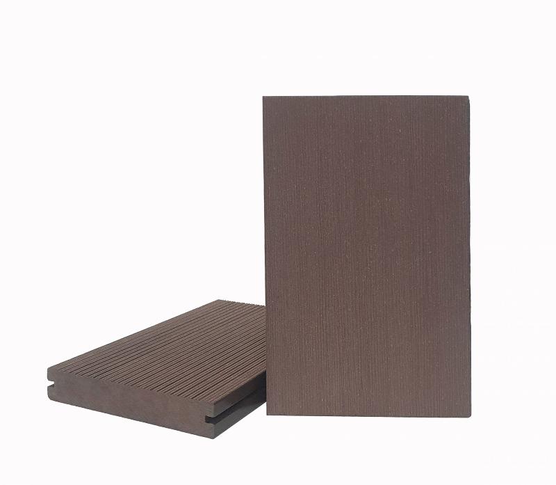 Террасная доска Террапол Смарт Пустотелая с пазом 4000 или 3000х130х22 мм, цвет Орех Милано фото 1