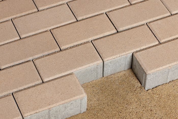 Брусчатка 342 механический завод Прямоугольник (кирпич) 200х100х40 мм Бежевый фото 2