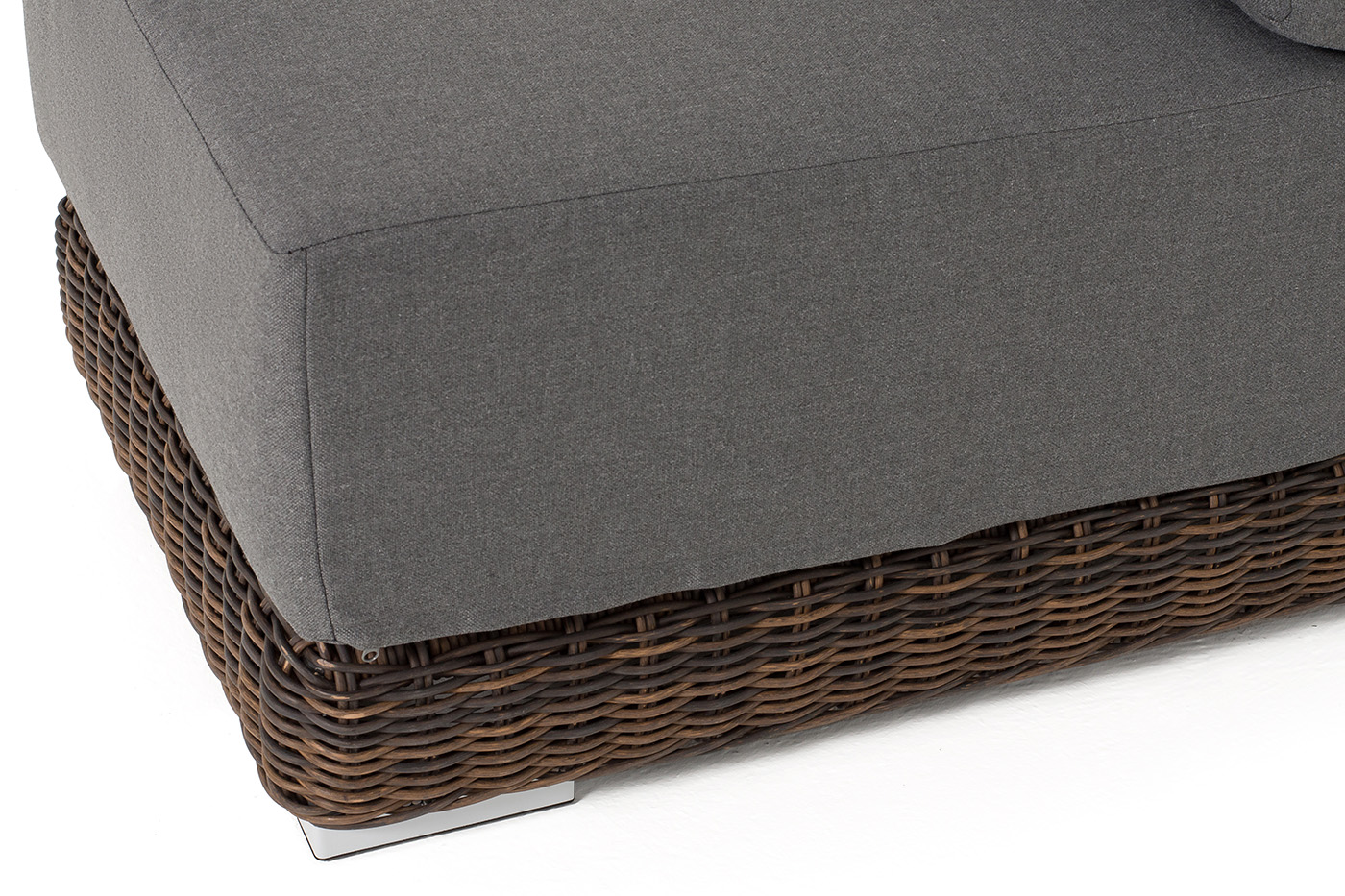 Капри модуль диванный прямой с подушками, цвет коричневый фото 5