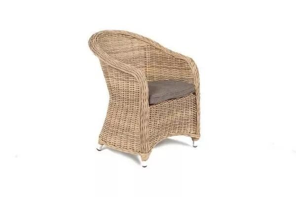 Плетеное кресло детское Равенна 4SIS из искусственного ротанга, цвет соломенный фото 3