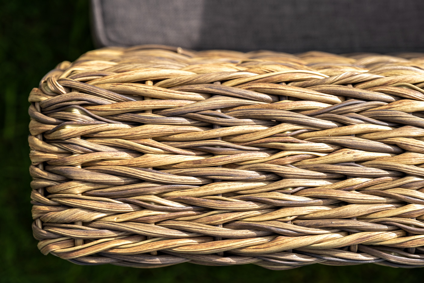 Капучино Сингл лаунж-зона из искусственного ротанга (гиацинт), цвет соломенный фото 7