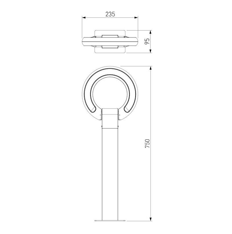 Уличный светильник Elektrostandard NAVI LED 35164/F черный фото 4