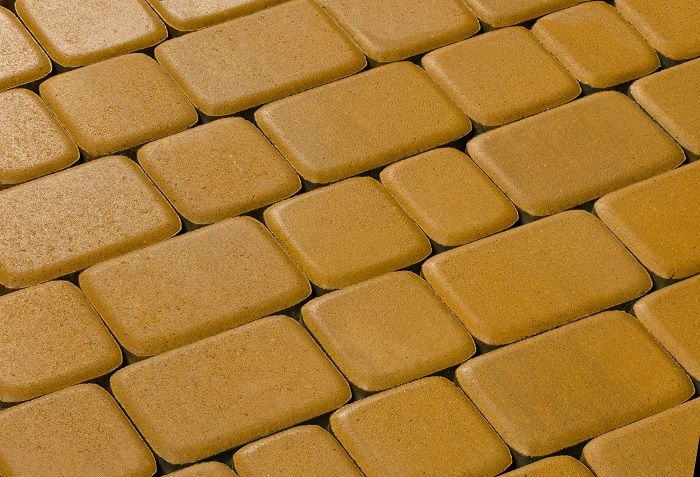 Тротуарная плитка 342 механический завод Классика 60 мм Желтый фото 2
